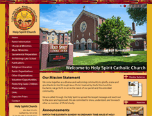 Tablet Screenshot of holyspiritcleveland.org